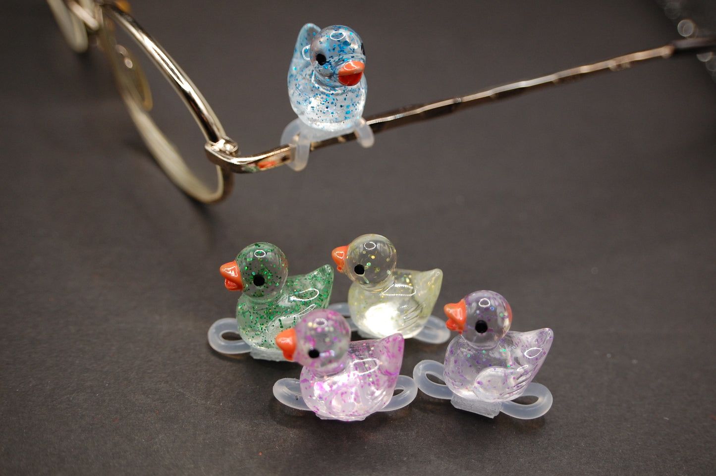 Glitter Duck Eyedeco Charm