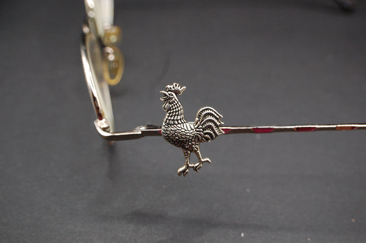 Metallic Rooster Charm