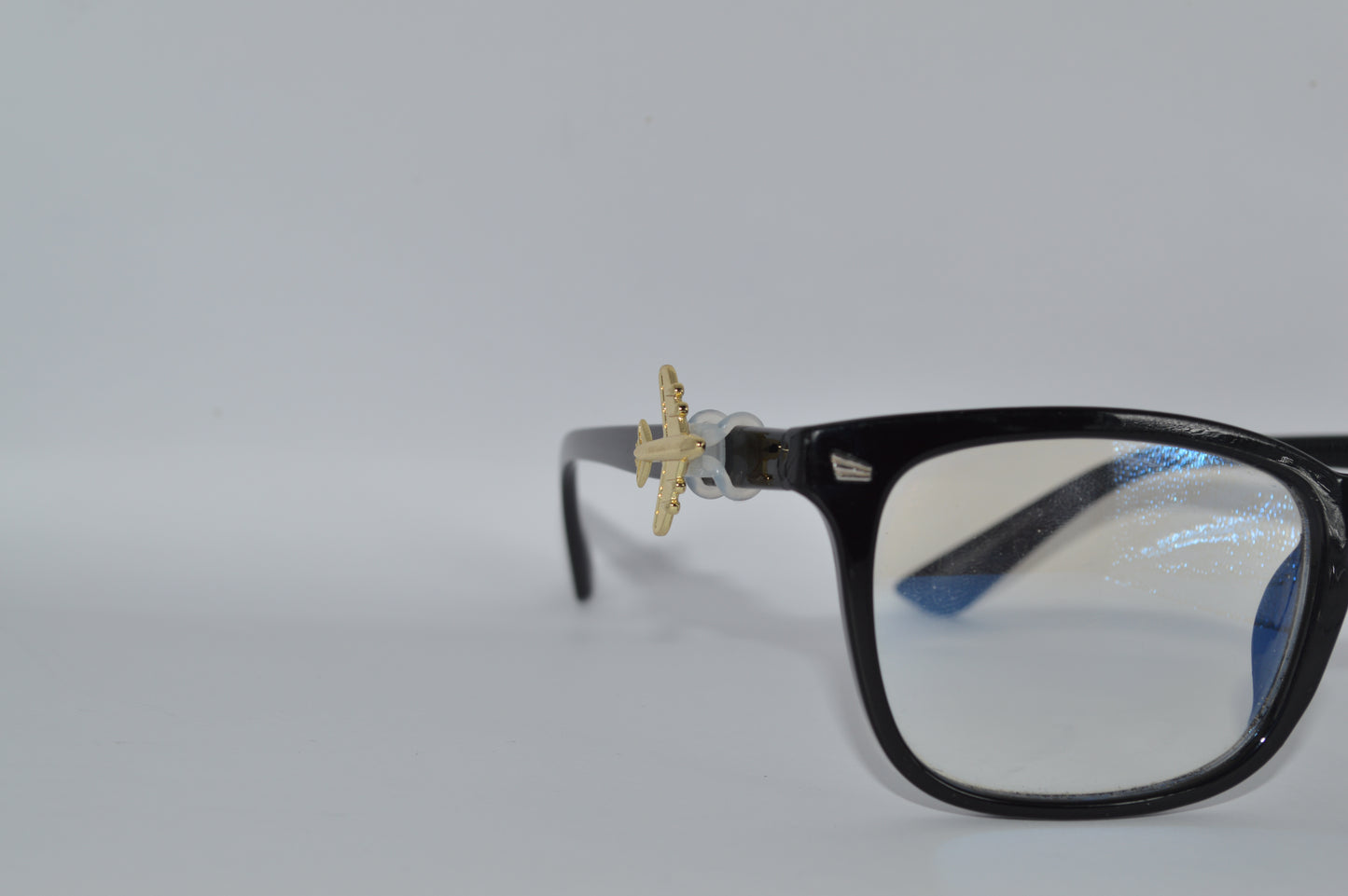 Gold Airplane Eyedeco Charm