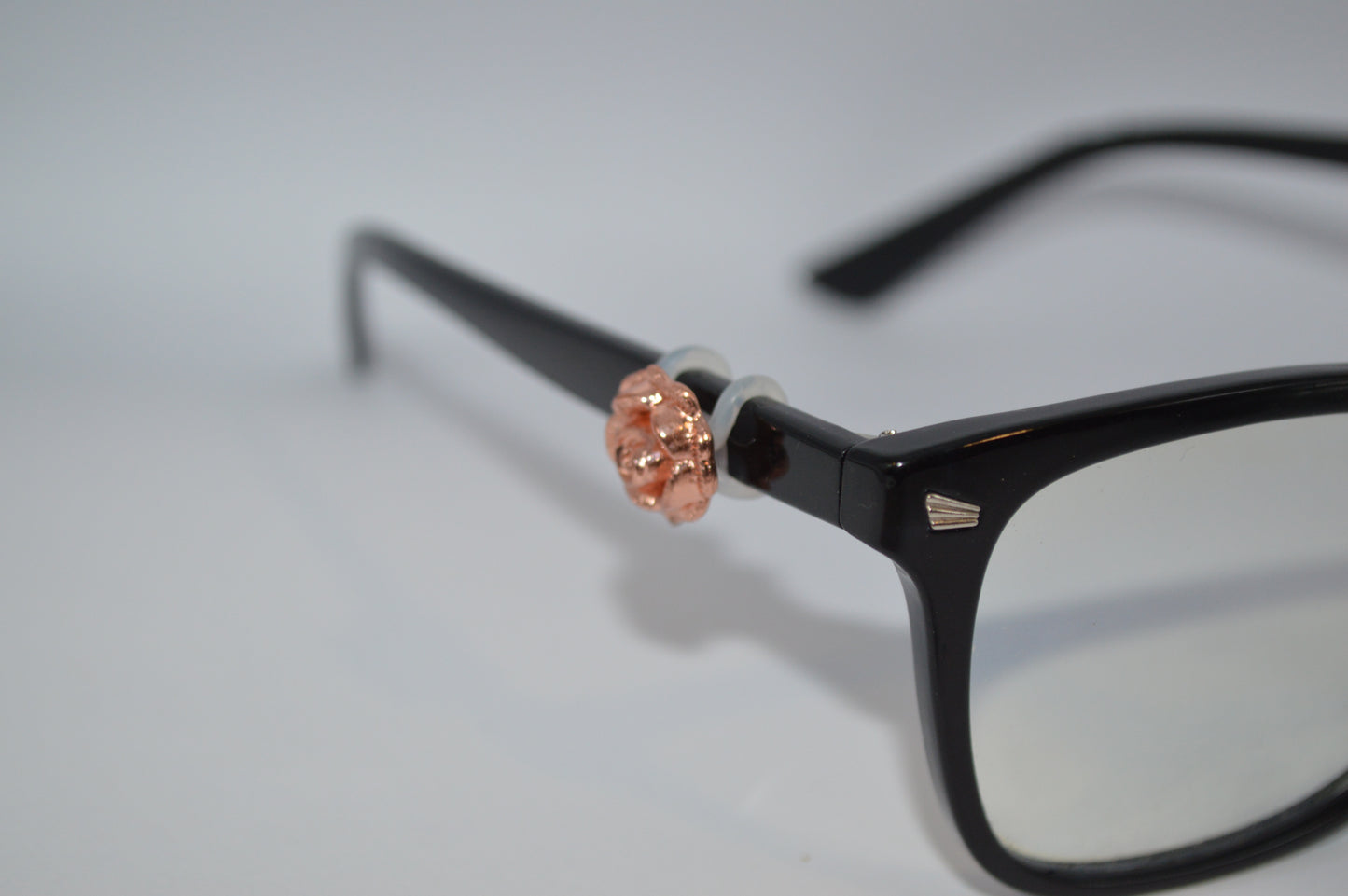 Rose Gold Rose Eyedeco Charm