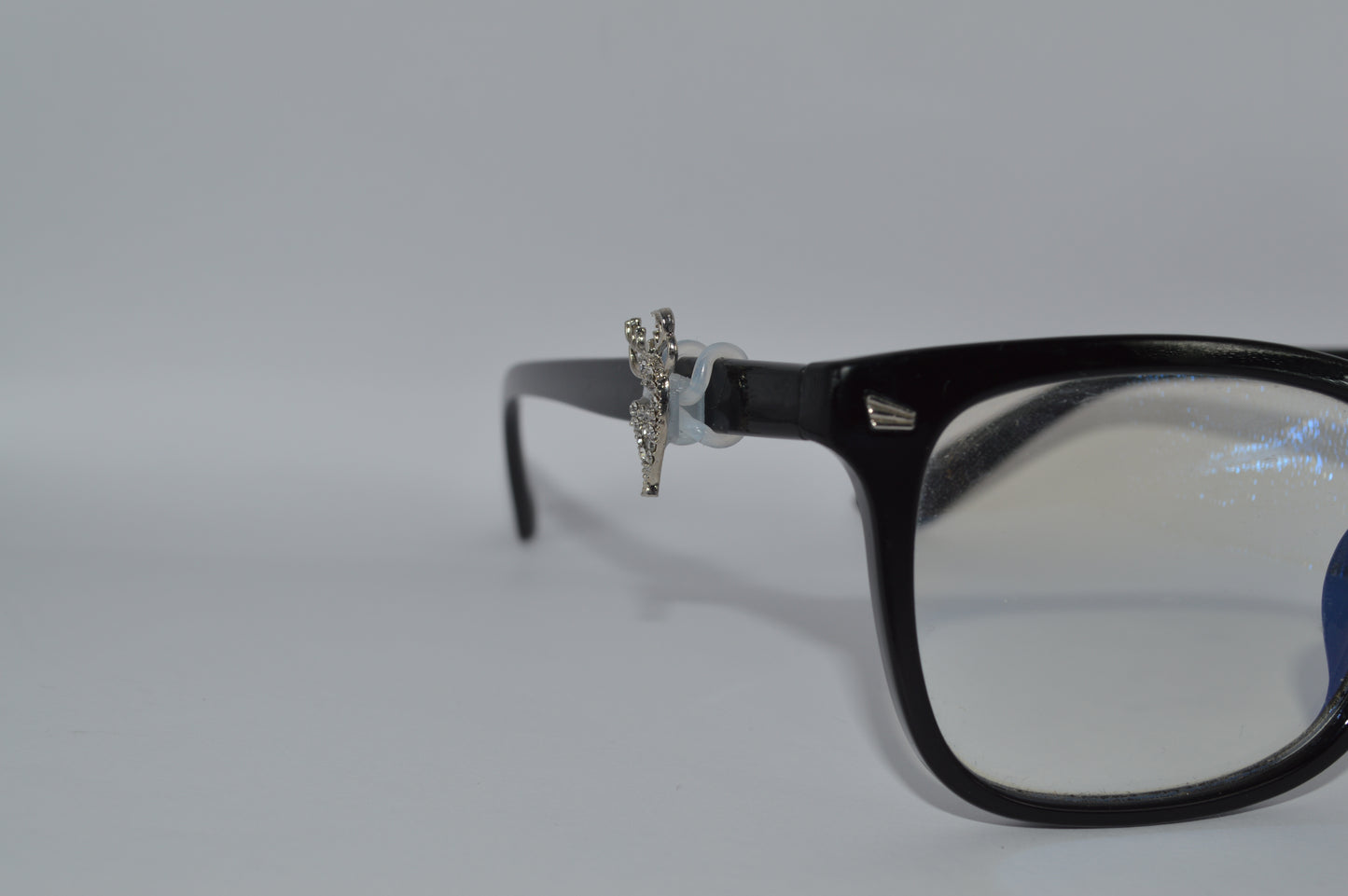 Silver Jeweled Deer Charm