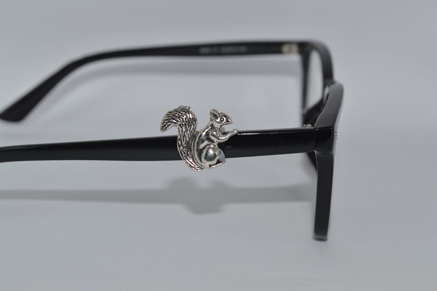 Silver Squirrel Eyedeco Charm