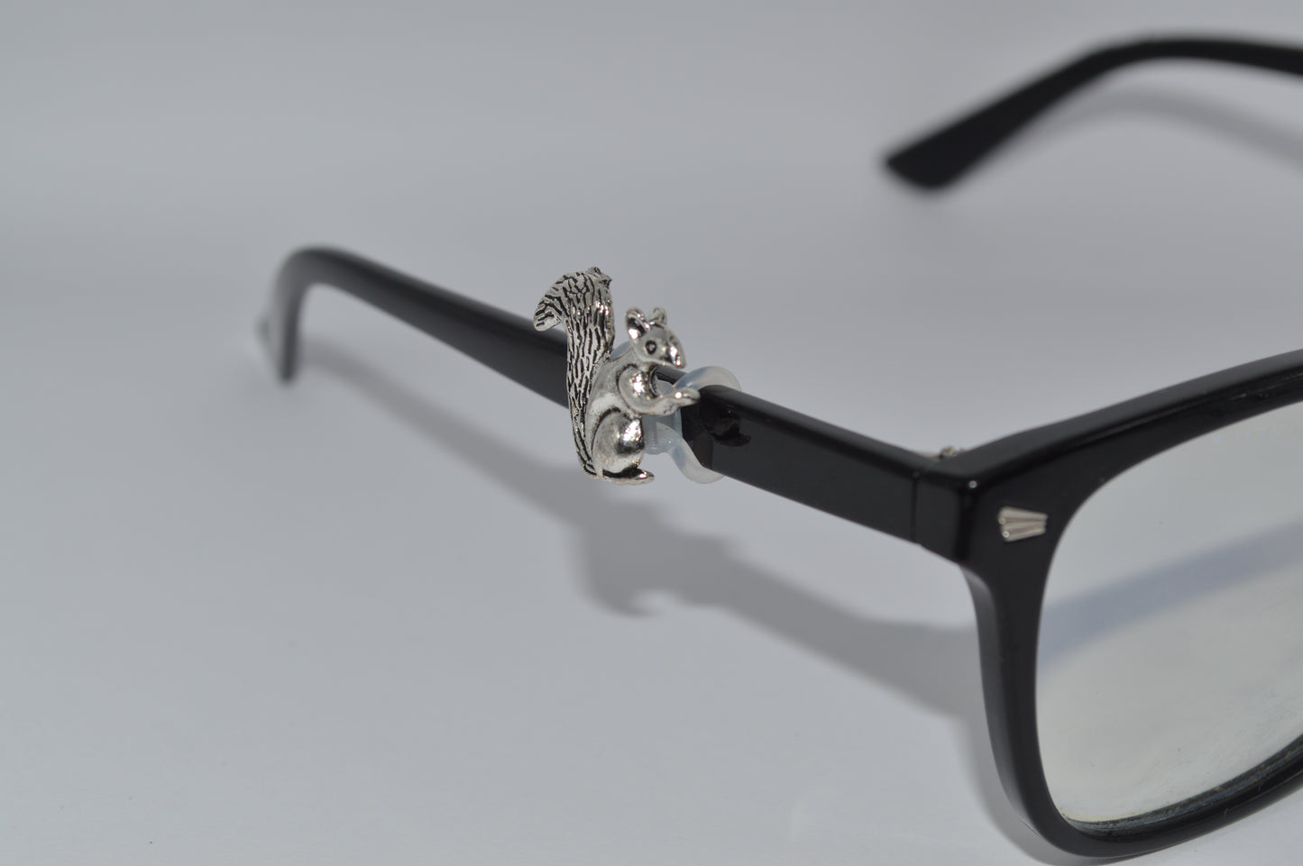 Silver Squirrel Eyedeco Charm