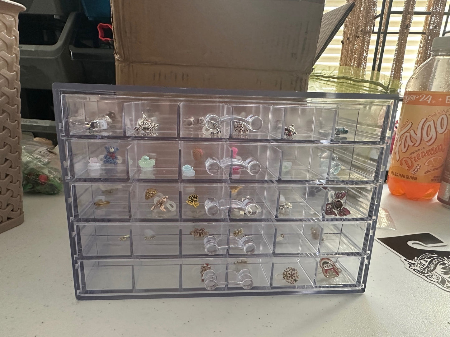 120 Compartment Storage Box for Eyeglasses Decorations