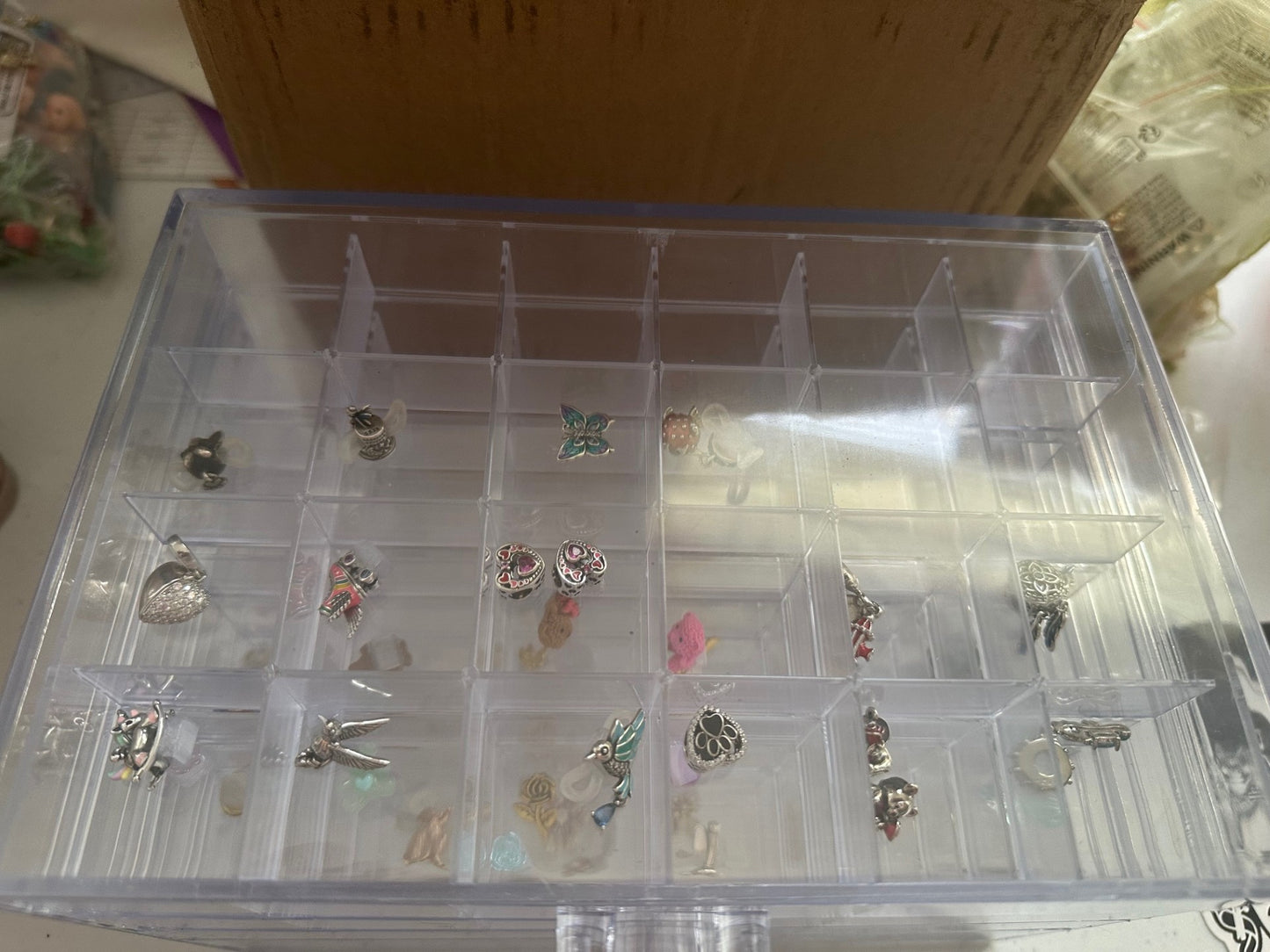 120 Compartment Storage Box for Eyeglasses Decorations