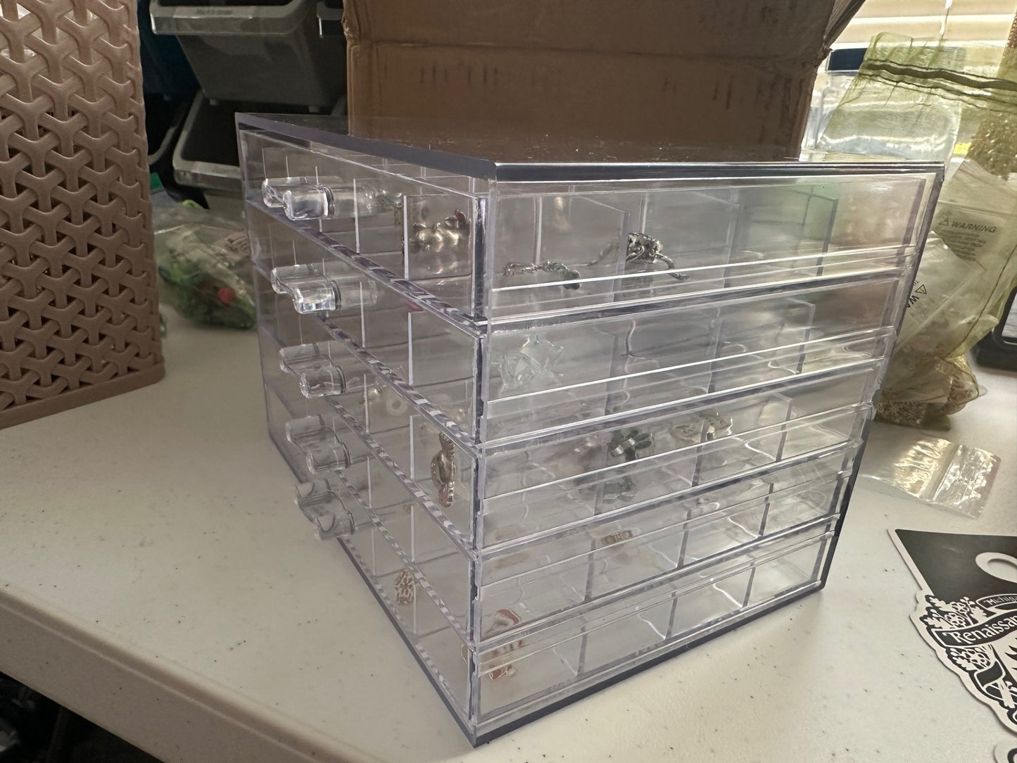 120 Compartment Storage Box for Eyeglasses Decorations