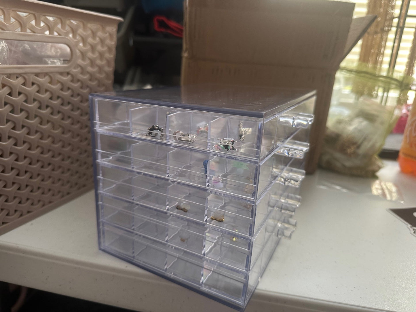 120 Compartment Storage Box for Eyeglasses Decorations