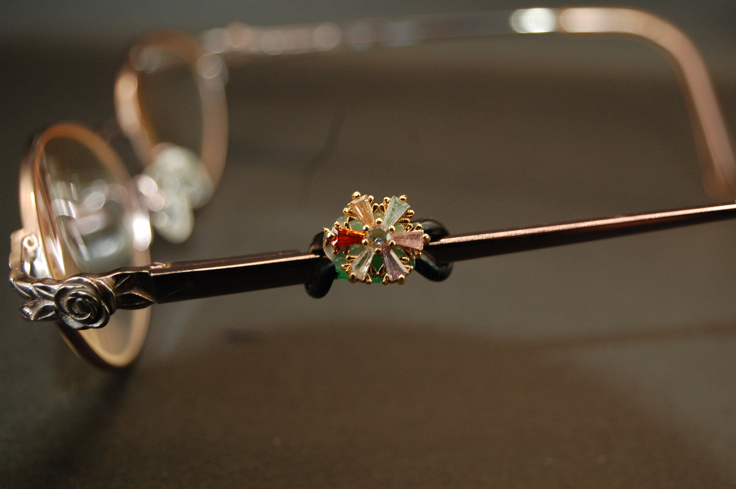 Jeweled Multicolored Snowflake Eyedeco Charm