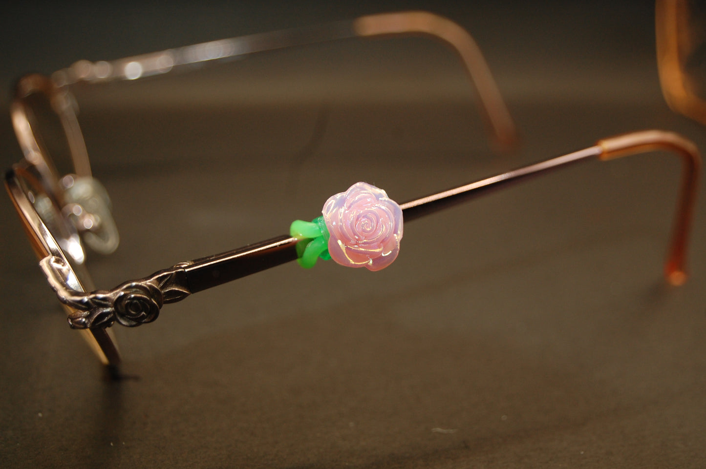 Iridescent Rose Eyedeco Charm