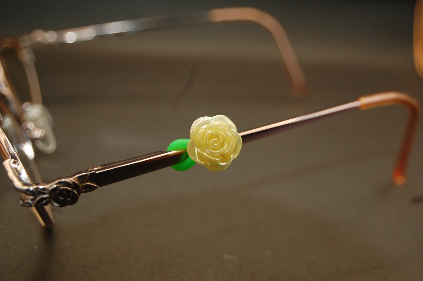Iridescent Rose Eyedeco Charm
