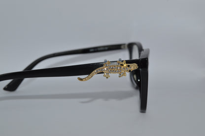 Jeweled Alligator Eyedeco Charm