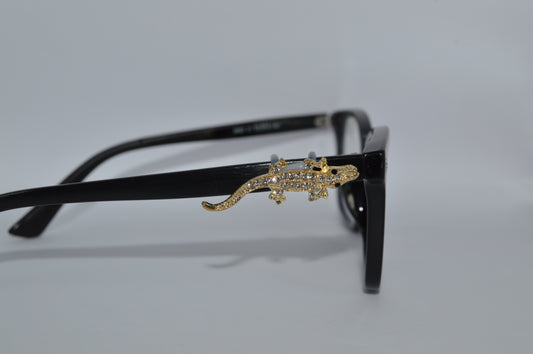 Jeweled Alligator Eyedeco Charm