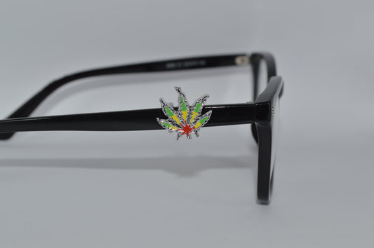 Colorful Pot Leaf Eyedeco Charm