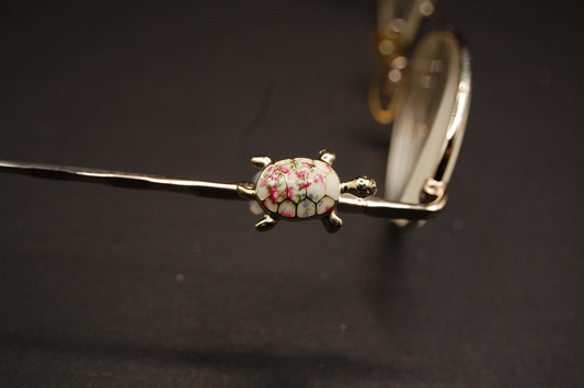 Floral Turtle Eyedeco Charm