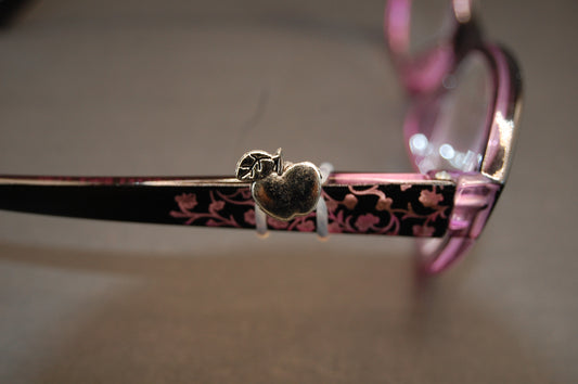 Silver Colored Apple Eyedeco Charm