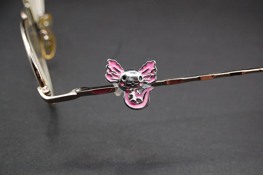 Pink Axolotl Eyedeco Charm