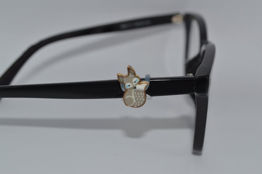 Grey Fox Eyedeco Charm