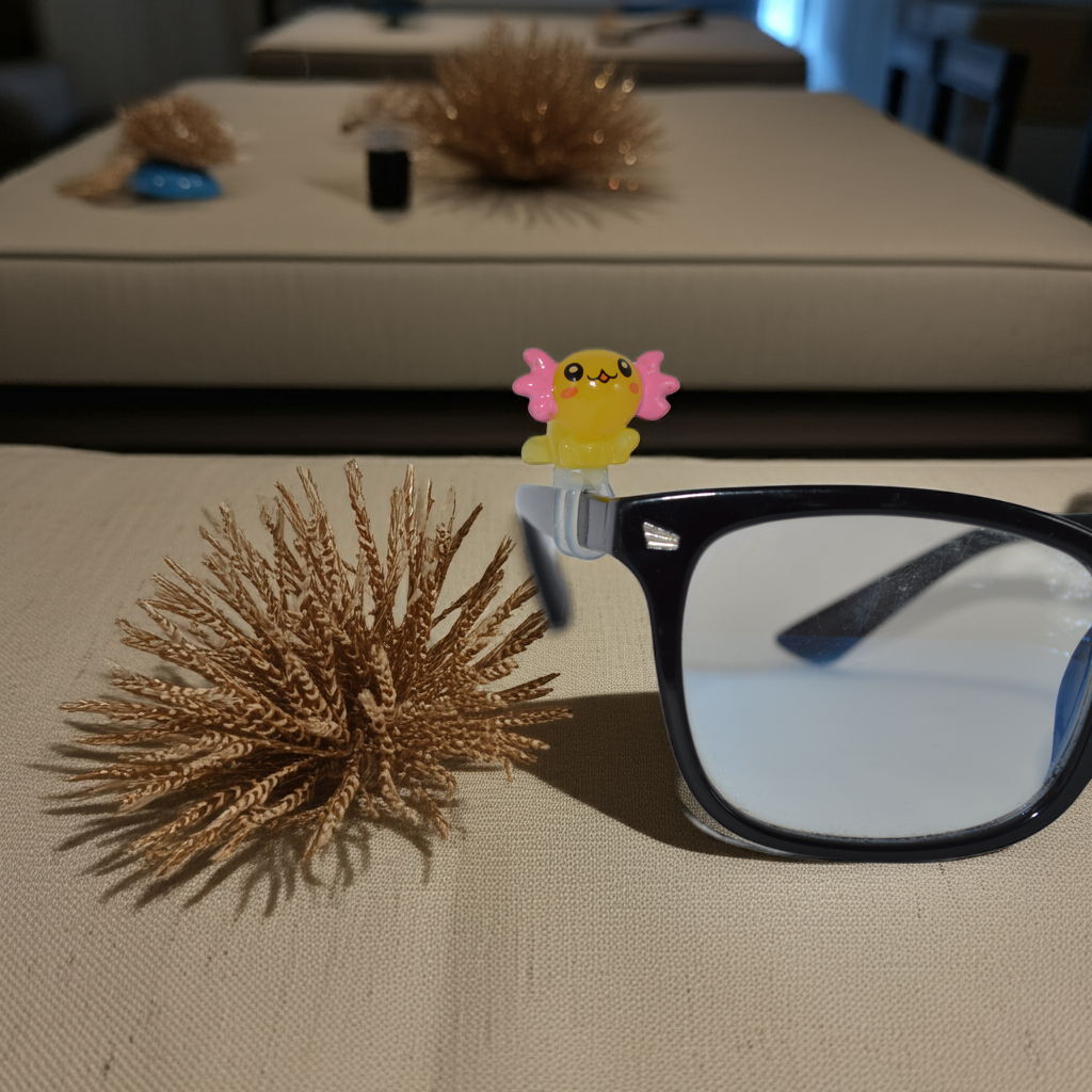 3D Axolotl Eyedeco Charm