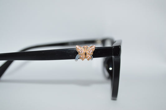 Gold Jeweled Butterfly Eyedeco Charm