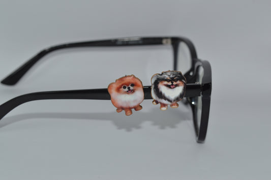 Pomeranian Dog Eyedeco Charm                                                        A52