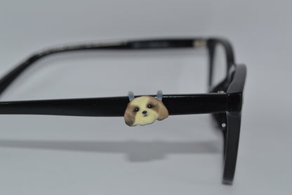 Realistic Dog Face Eyedeco Charm                                                     A49-51