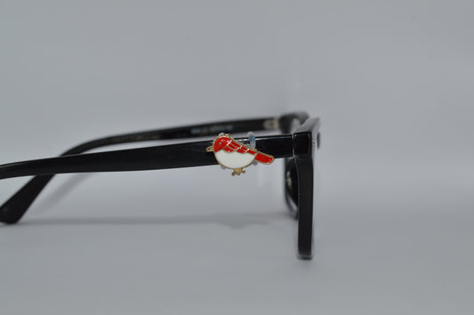 Red Bird Eyedeco Charm