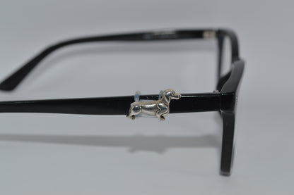 Silver Dachshund Eyedeco Charm