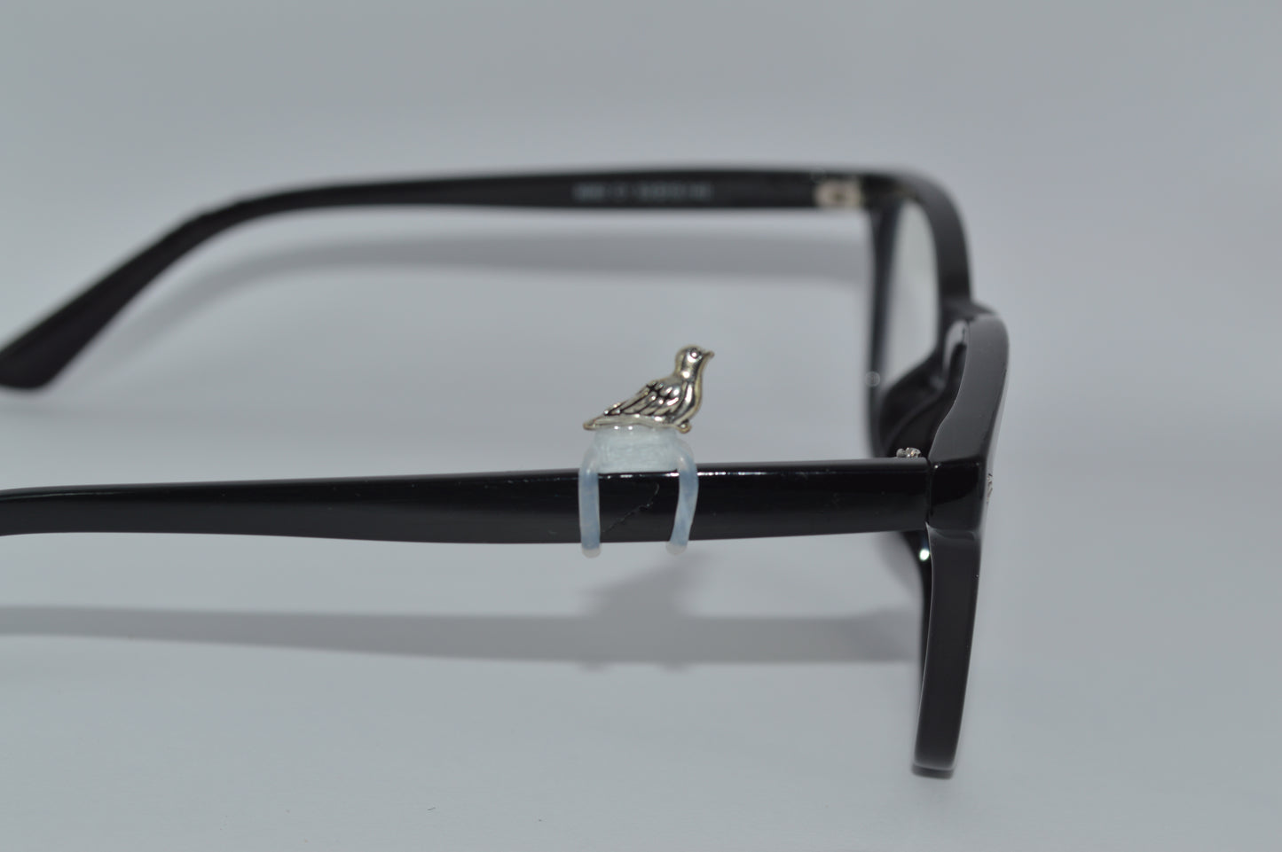Silver Finch Bird Eyedeco Charm