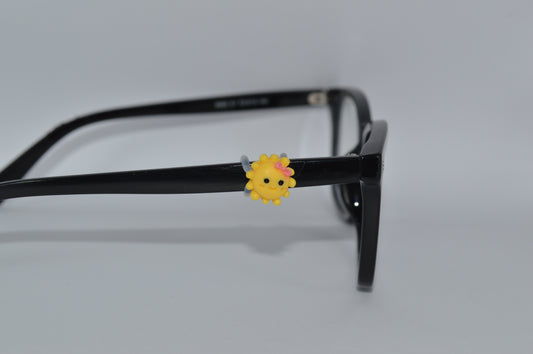 Sun Smiley Face with Bow Eyedeco Charm