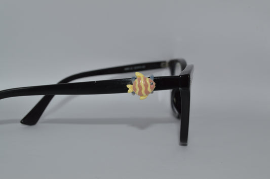 Yellow Striped Fish Eyedeco Charm