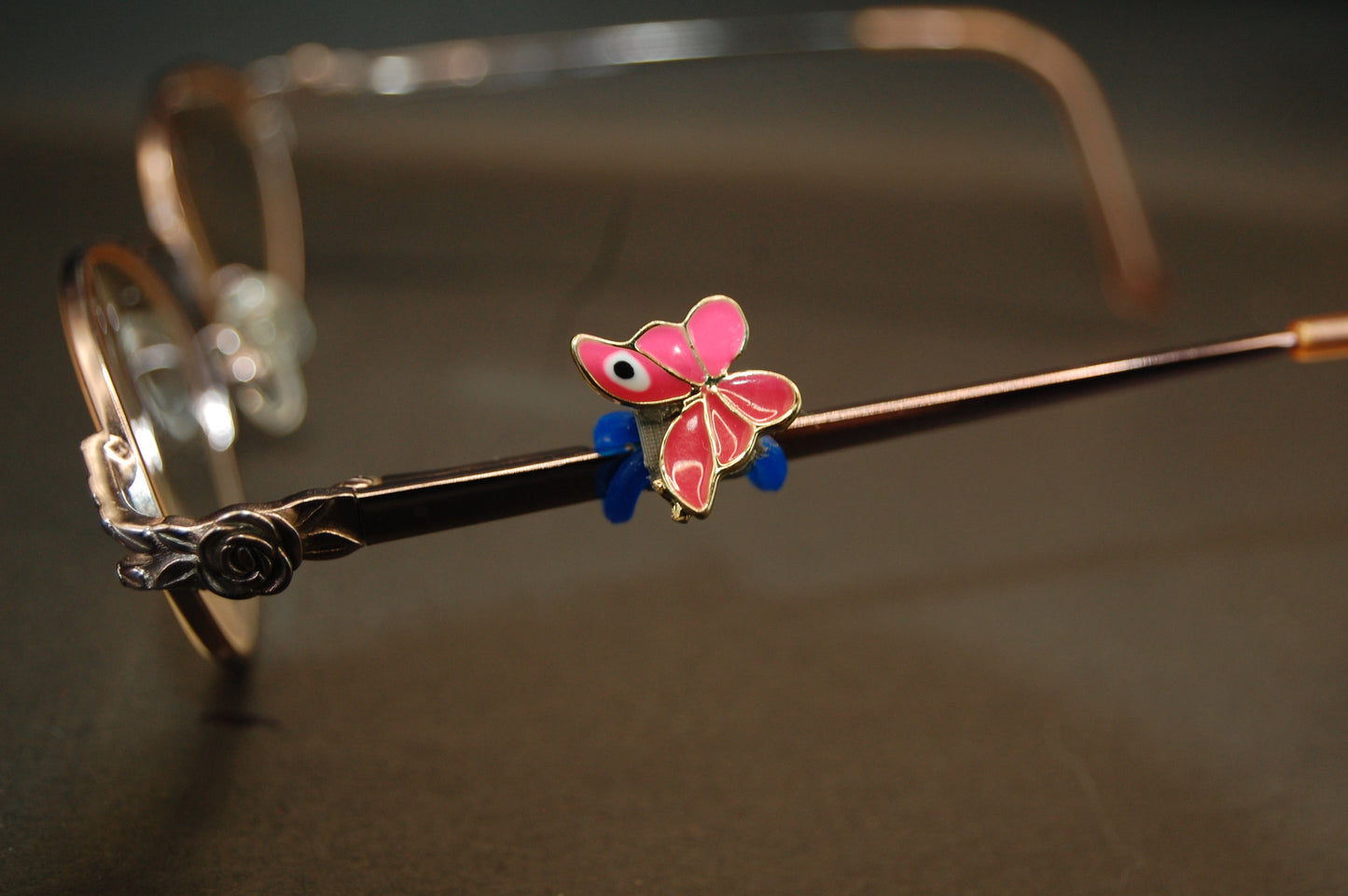 Cloisonné-Styled Butterfly w/ Eye Charm