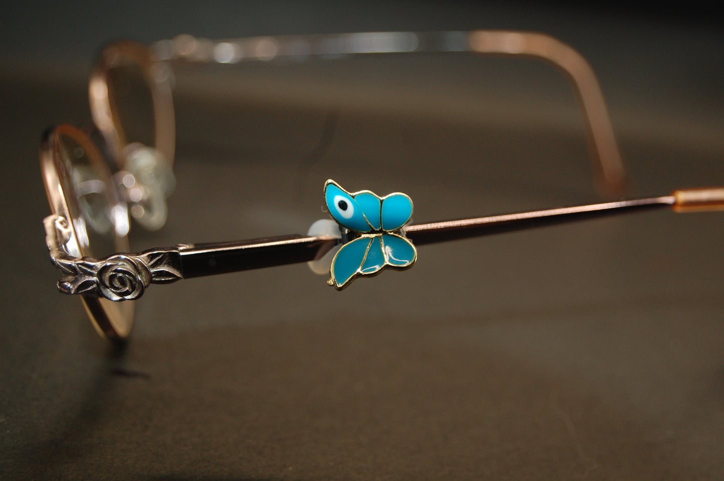 Cloisonné-Styled Butterfly w/ Eye Charm