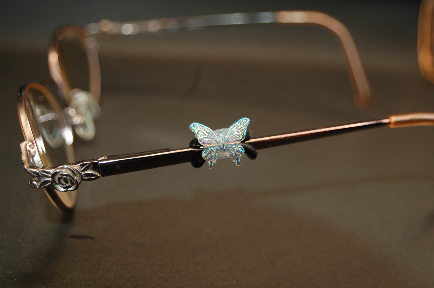 Iridescent Butterfly Eyedeco Charm