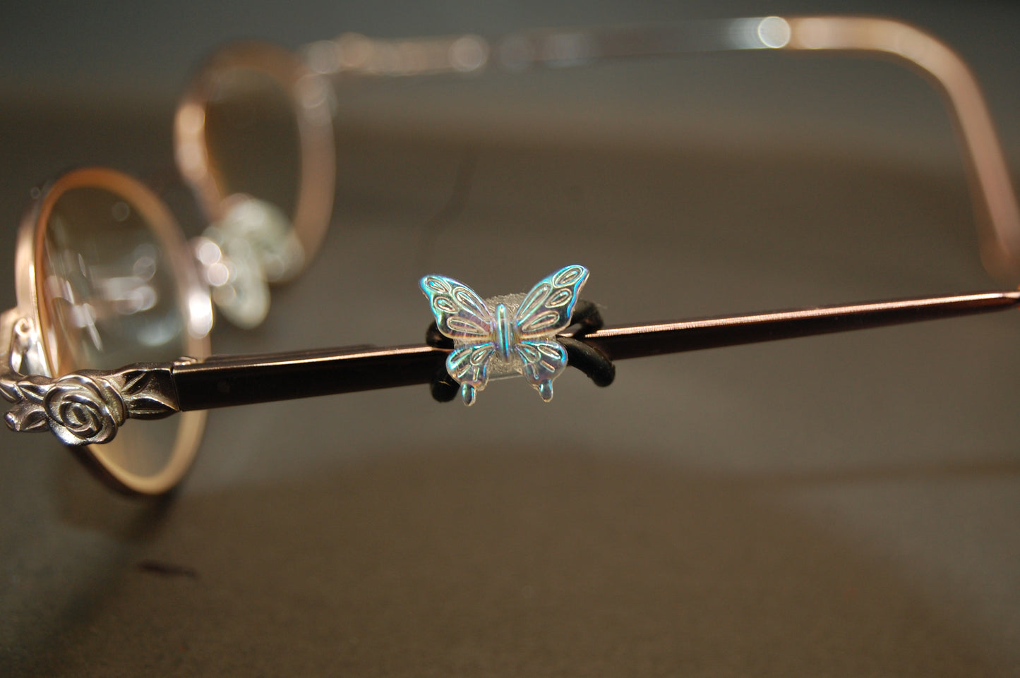 Iridescent Butterfly Eyedeco Charm