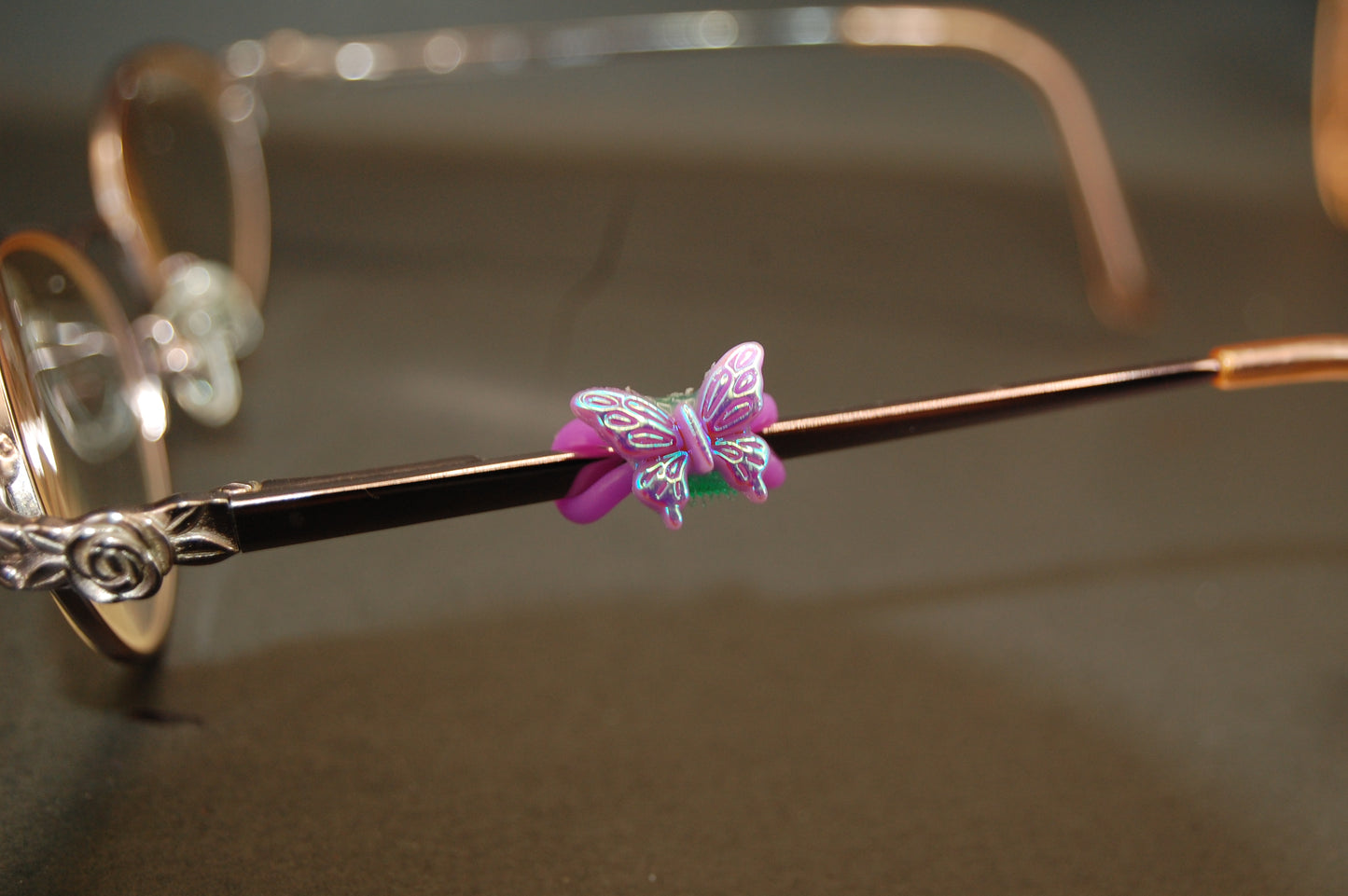 Iridescent Butterfly Eyedeco Charm